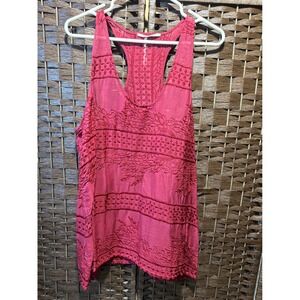 Embroidered‎ Tank Top Racerback Sleeveless Casual Summer Top